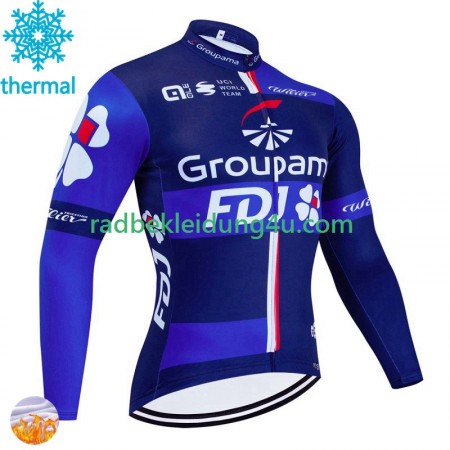 Radtrikot Winter Thermal Fleece Fdj Groupama 2024
